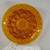 ﻿12"R INDIANA GLASS egg plate.1970s.  Amber colored with saw tooth rim 1 thumbnail
