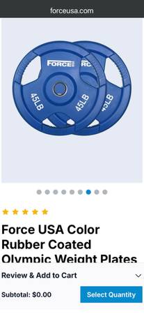 Force USA 45 lb Olympic Plates (PAIR) – Brand New, In Box 1