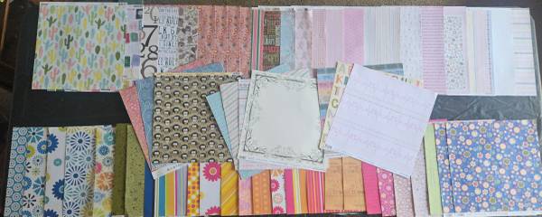 Double & Single Sided Scrapbooking Paper - 60 Count 1