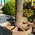 Custom Teak Rustic Wagon Wheel Outdoor Table & Swivel Stools 18 thumbnail