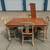 Wood Dining Table with Leaf and For Chairs Set 2 thumbnail