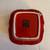 Red Ceramic Square Serving Bowl 3 thumbnail