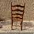 Henkel Harris  High Ladder Back Rust Seat Dining Chairs 7 thumbnail
