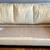 Leather Sofa-Ashley Furniture-Cream Color. 3 Seat with Cherry Color Wood Trim- U 6 thumbnail