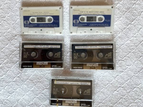 5 Audio Cassette Recordings of the 1992 TIFF Symposium Panels 1