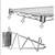 Single 15" metro rack wall mounting bracket for NSF chrome wire shelf 11 thumbnail