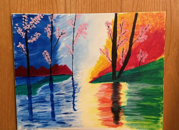 'Transitional Light' Original Painting Canvas Art 1
