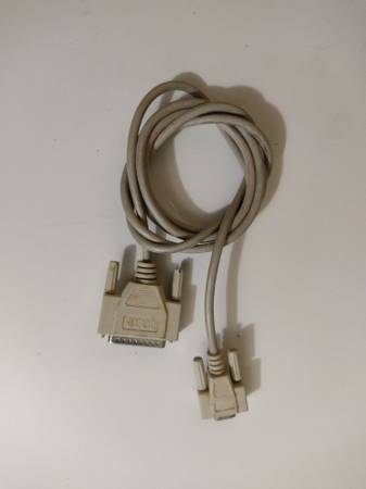 DB9 Female to DB25 Male Cable For Sale (6 Feet) - $5 (Los Angeles)63471469019139121