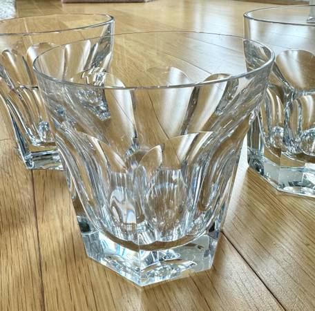 Baccarat Crystal Harcourt double old fashioned glasses 1