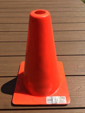 12 Inch Thick Safety Traffic Cone Orange Color 1