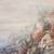 Large framed print of a cottage scene. 3 thumbnail