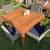 Outdoor Patio Brown Jordan Premium Teak Table Pottery Barn Chairs 1 thumbnail
