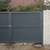 Louvered Metal Fence Panels (6ftH x 6ftW) Black, Basalt Grey or Brown 20 thumbnail