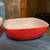 Vintage Pyrex Red Hostess Square Bowl 525B 2 1/2 Quart 1 thumbnail