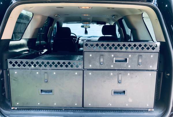 SUV Lockup Black Boxes Pull Out 3 Drawer 1