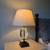 Restoration Hardware Empire Egg Table Lamp Crystal Bronze 25.5" 2 thumbnail