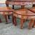 Like new 1960s Asian 7-piece Hand Carved Tea Coffee Table + Stools Set 19 thumbnail