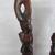 Native American Hand Carved Wooden Man & Woman Ladle Scoop? Decor 21" 2 thumbnail