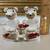 Crystal bears with a honey pot on mirrored glass 2 thumbnail