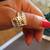 Sterling Silver Wide Ring (Size 7-8) Versace Style 2 thumbnail