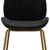 2 CosmoLiving Velvet Upholstered Dining Chair (2) Black/Gold -NEW- 1 thumbnail