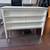 White Lacquer Credenza--2 desk drawers top & 2 file drawers 1 thumbnail