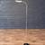 Mid-Century Modern Chrome Gooseneck Reading Floor Lamp w/ Iron Base, c 2 thumbnail