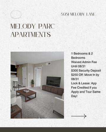 $900 / 1br - 552ft2 - Visit us, and see for yourself!! (5951 Melody Lane Dallas, TX)63796257326337120