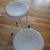 ► vintage / antique white adjustable counter stools 7 thumbnail