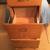 Oak 4 drawer file cabinet-standard size-file hanger holders 14 thumbnail