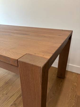Crate + Barrel 90” Solid Wood Oak Terra Dining Table - Teak Finish - $1,050 (Novato)63471456150147120
