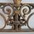 French Art Nouveau Gold Tone Wrought Iron Towel Rack 29" Length 7 thumbnail
