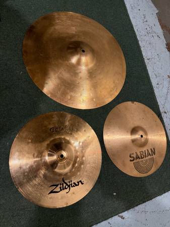 ZILDJIAN 20” RIDE 14” zil/sabian combo hihats ALL FOR $100!!! 1