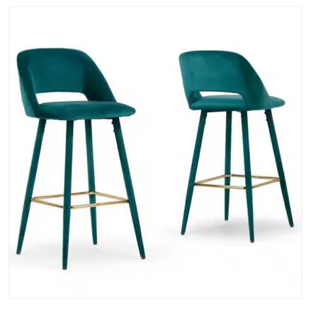 Teal Bar Stools 1