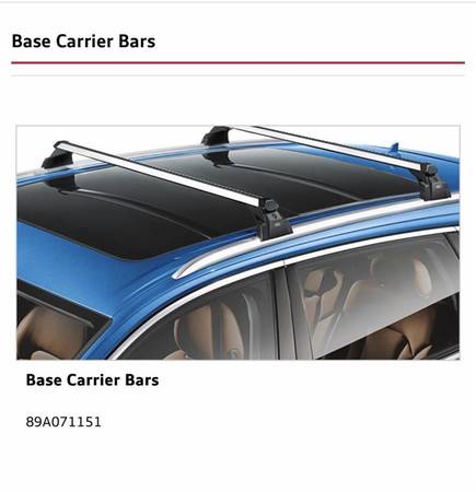 Brand New OEM 2024 Audi Q4 Base Carrier Bars – Unopened 1