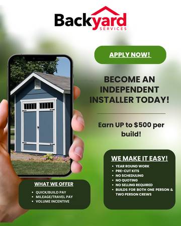 Construction Installer / Independent Contractor - New Higher Pay! 1