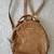 Steve Madden mini backpack logo faux leather mustard yellow casual compact 1 thumbnail