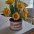 Campfire Marshmallow Tin with Silk Flowers 1 thumbnail