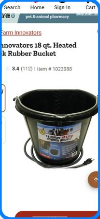 Heated bucket 1