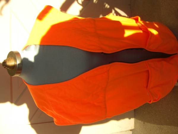 Hunters orange zippered vest 1