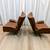 West Elm Hemming Leather Swivel Chairs Pair Free Delivery 6 thumbnail