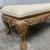 Wooden Carved Upholstered Bench 4 thumbnail