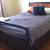 Queen size industrial hand made steel bed frame 5 thumbnail