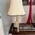 Farmhouse White Crackle Porcelain Rooster Working Lamp with Shade 23” 12 thumbnail