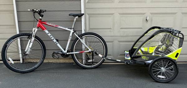 Trek MTB and pull trailer 1