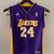 Adidas la lakers basketball Kobe bryant gold purple jersey youth M 2 thumbnail