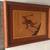 Framed Marquetry Inlaid Fine Exotic Woods Wall Art Downhill Snow Skier 8 thumbnail