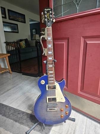 Epiphone LP Standard Plus-Top PRO – Trans Blue – 2010 – Excellent 1