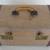Vintage Tweed Train Case, Leather Trim Clear Plastic Handle 3 thumbnail