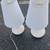 (2) White Table Lamps w/White Shades - from Ross Lighting; BOTH 2 thumbnail